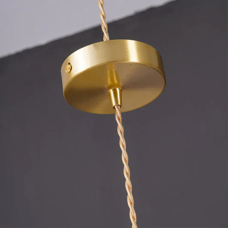Luxeraum.de Ceiling Light Fixtures Hibiskus Pendelleuchte - Glas & Messing -  Blumenlampe - Verstellbarer Höhe