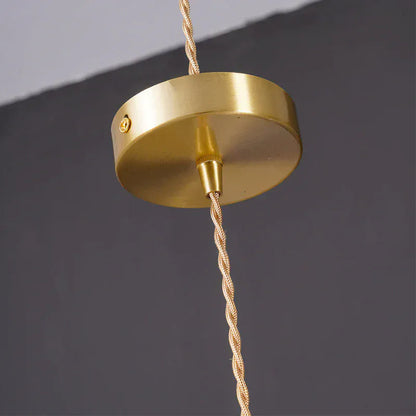 Luxeraum.de Ceiling Light Fixtures Hibiskus Pendelleuchte - Glas & Messing -  Blumenlampe - Verstellbarer Höhe