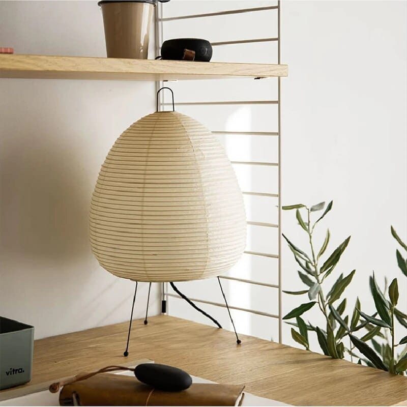 Luxeraum.de Lamps Japanische Tischlampe - Reispapier - Warmes Licht - Stilvolle Innenräume