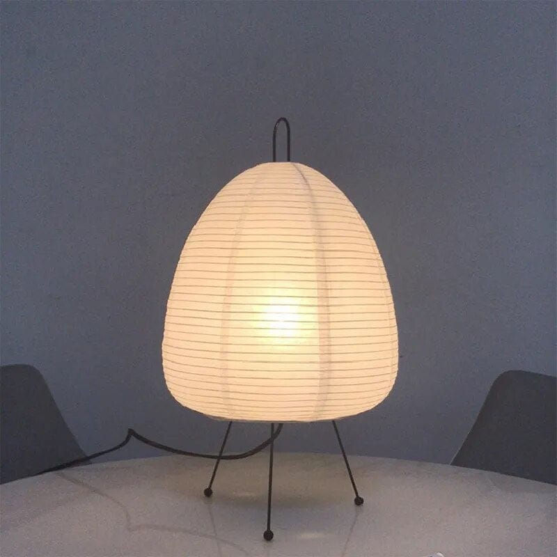 Luxeraum.de Lamps Japanische Tischlampe - Reispapier - Warmes Licht - Stilvolle Innenräume