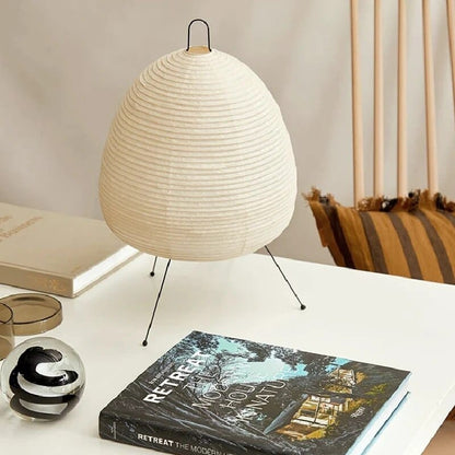 Luxeraum.de Lamps Japanische Tischlampe - Reispapier - Warmes Licht - Stilvolle Innenräume