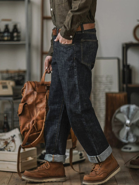 Luxeraum.de Jeans Jeans – 14oz Selvedge Denim – klassische Indigo-Optik – Herren