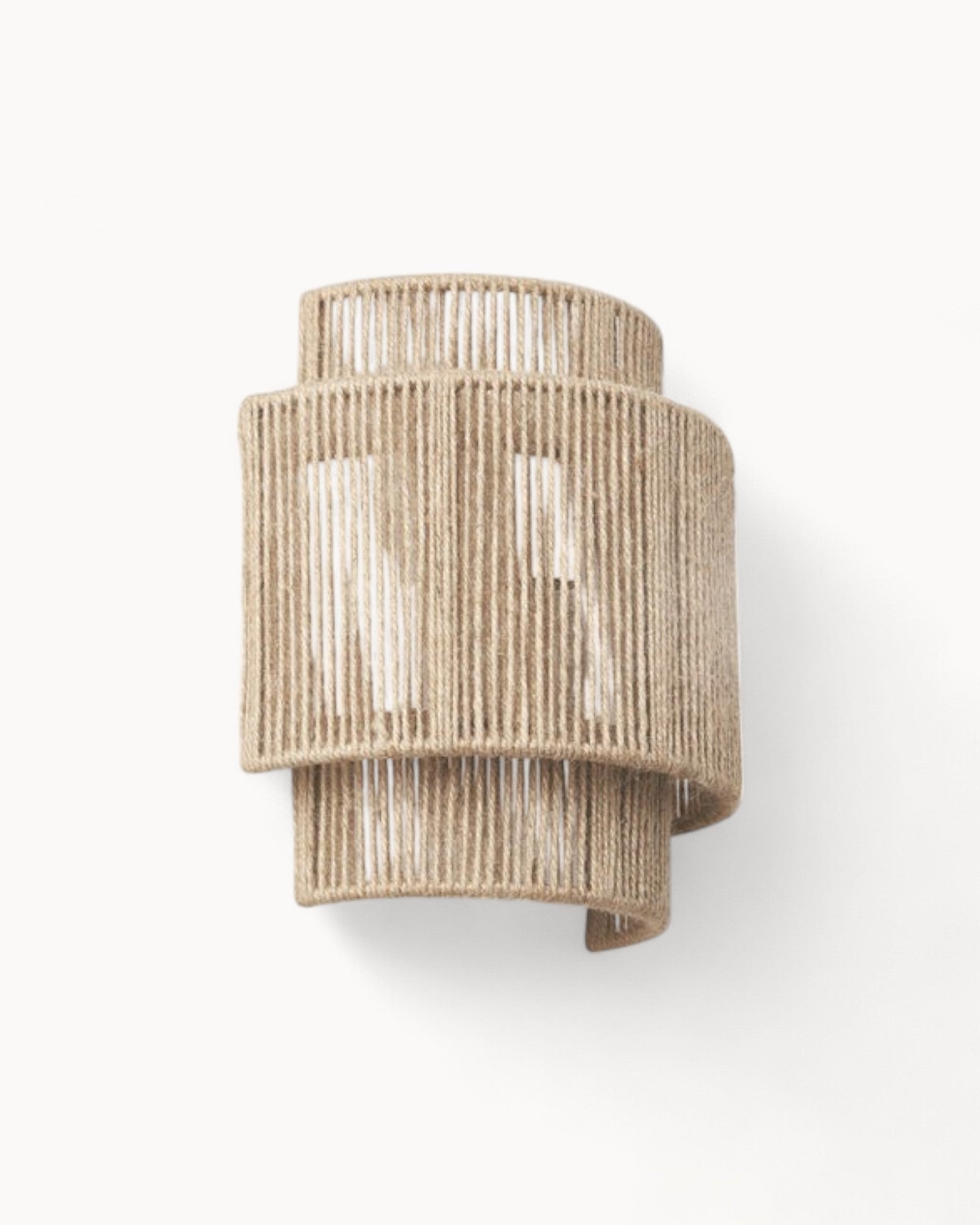 Luxeraum.de Wall Light Fixtures Default Jute Wandleuchte – Wabi Sabi Wandlampe - Natürliches Design