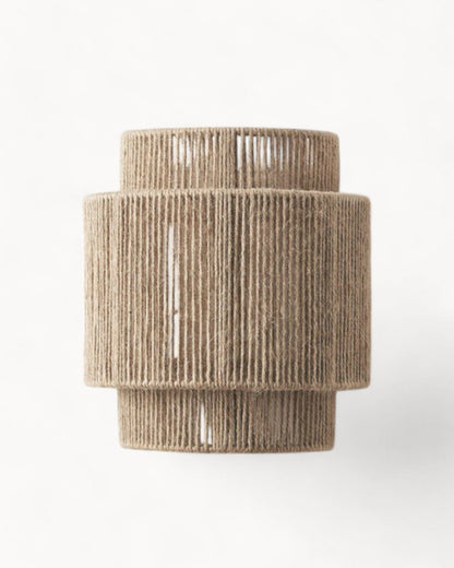 Luxeraum.de Wall Light Fixtures Default Jute Wandleuchte – Wabi Sabi Wandlampe - Natürliches Design