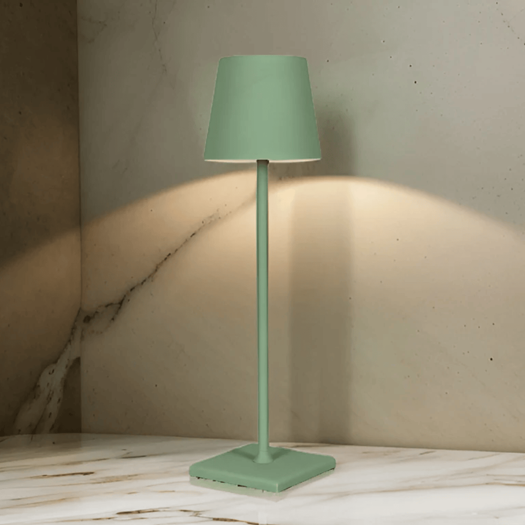 Luxeraum.de Table Lamps Grün Kabellose LED Tischlampe  – Wiederaufladbar - Dimmbar - Wasserfest – Skandinavisches Design
