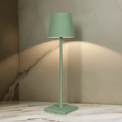 Luxeraum.de Table Lamps Grün Kabellose LED Tischlampe – Wiederaufladbar - Dimmbar - Wasserfest – Skandinavisches Design