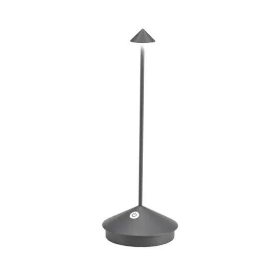 Luxeraum.de Table Lamps Grau Kabellose LED Tischleuchte – Dimmbar, Wasserfest & Wiederaufladbar – Modernes Design