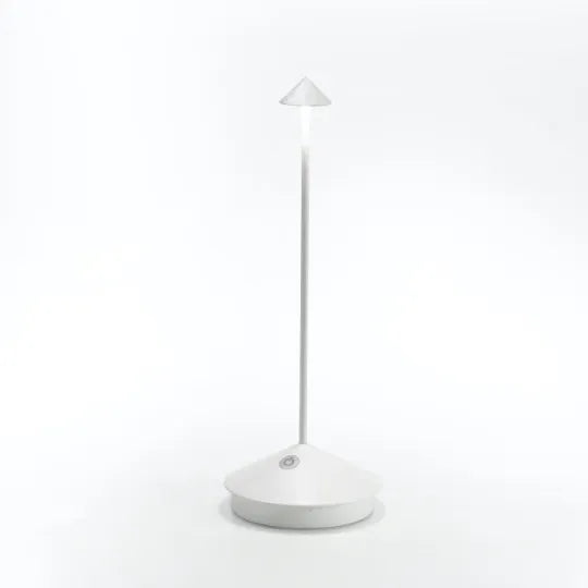 Luxeraum.de Table Lamps Weiß Kabellose LED Tischleuchte – Dimmbar, Wasserfest & Wiederaufladbar – Modernes Design