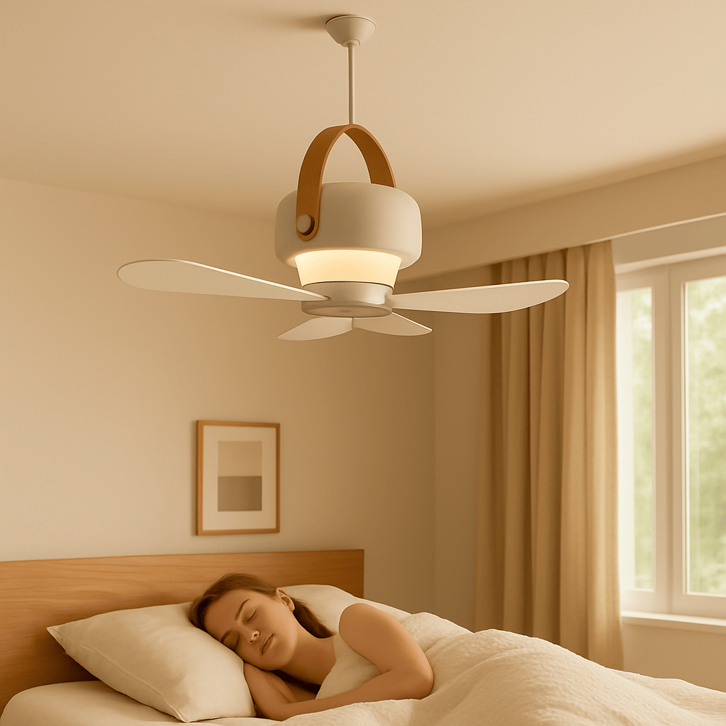 Luxeraum.de Ceiling Fans Kabelloser Deckenventilator - LED-Licht & Fernbedienung - Leise - 8h Akku