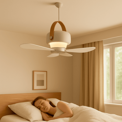 Luxeraum.de Ceiling Fans Kabelloser Deckenventilator - LED-Licht & Fernbedienung - Leise - 8h Akku