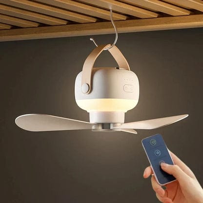 Luxeraum.de Ceiling Fans Kabelloser Deckenventilator - LED-Licht & Fernbedienung - Leise - 8h Akku