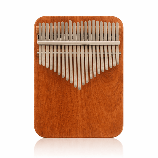 Luxeraum.de Hand Percussion 21 Tasten Kalimba aus Korallenholz 17/21 Tasten – Handgefertigte Daumenklavier Kalimba für Meditation, Musik & Anfänger