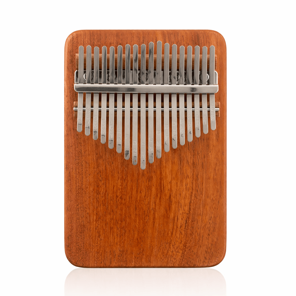 Luxeraum.de Hand Percussion 17 Tasten Kalimba aus Korallenholz 17/21 Tasten – Handgefertigte Daumenklavier Kalimba für Meditation, Musik & Anfänger