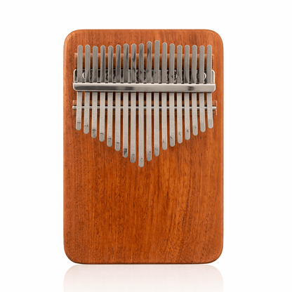 Luxeraum.de Hand Percussion 17 Tasten Kalimba aus Korallenholz 17/21 Tasten – Handgefertigte Daumenklavier Kalimba für Meditation, Musik & Anfänger