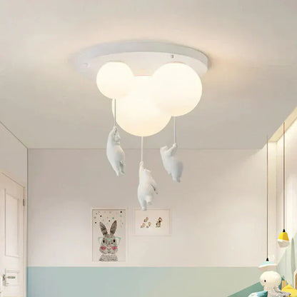 Luxeraum.de Ceiling Light Fixtures Kinder Deckenlampe – LED Lampe - Bär & Ballon – Babyzimmer, Kinderzimmer & Spielzimmer