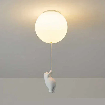 Luxeraum.de Ceiling Light Fixtures 15 cm / B / Warmweiß Kinder Deckenlampe – LED Lampe - Bär & Ballon – Babyzimmer, Kinderzimmer & Spielzimmer