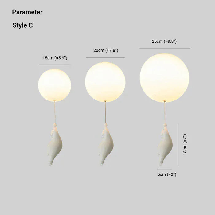 Luxeraum.de Ceiling Light Fixtures Kinder Deckenlampe – LED Lampe - Bär & Ballon – Babyzimmer, Kinderzimmer & Spielzimmer