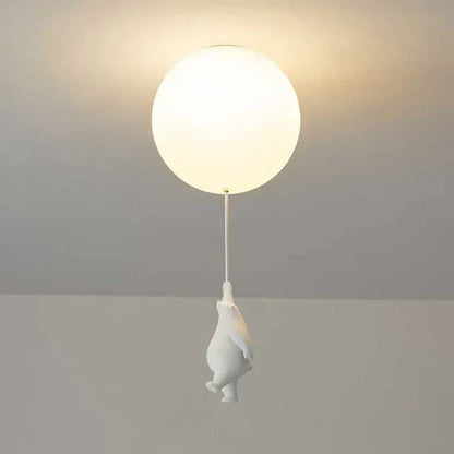 Luxeraum.de Ceiling Light Fixtures 15 cm / A / Warmweiß Kinder Deckenlampe – LED Lampe - Bär & Ballon – Babyzimmer, Kinderzimmer & Spielzimmer