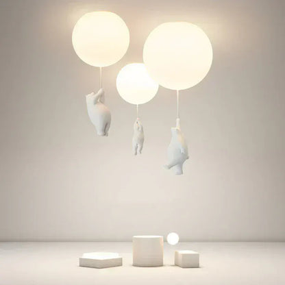 Luxeraum.de Ceiling Light Fixtures Kinder Deckenlampe – LED Lampe - Bär & Ballon – Babyzimmer, Kinderzimmer & Spielzimmer