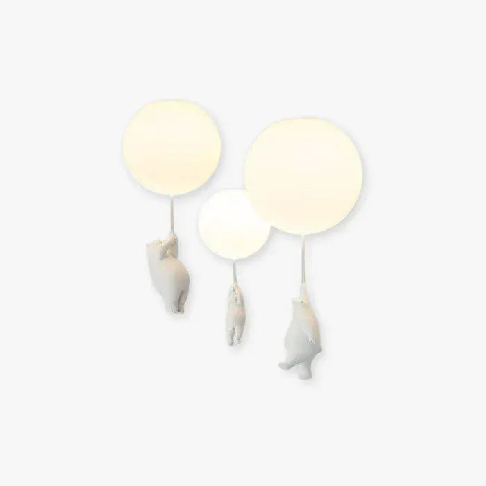 Luxeraum.de Ceiling Light Fixtures Kinder Deckenlampe – LED Lampe - Bär & Ballon – Babyzimmer, Kinderzimmer & Spielzimmer