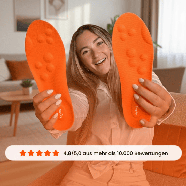 Luxeraum.de Arch Supports Komfort Einlegesohlen mit Massage-Effekt – Flexible Schuhsohlen für Alltag, Sport & Arbeit