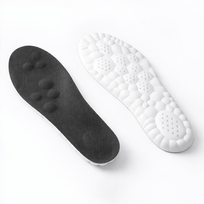 Luxeraum.de Arch Supports Schwarz / 35-36 Komfort Einlegesohlen mit Massage-Effekt – Flexible Schuhsohlen für Alltag, Sport & Arbeit
