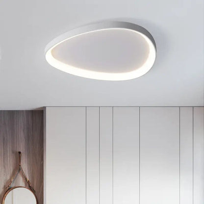 Luxeraum.de Ceiling Light Fixtures Weiß / 42 Cm / Dimmbar mit Fernbedienung (2200K bis 6500K) LED Deckenleuchte – Weiß/Schwarz – Fernbedienung – Skandinavisch