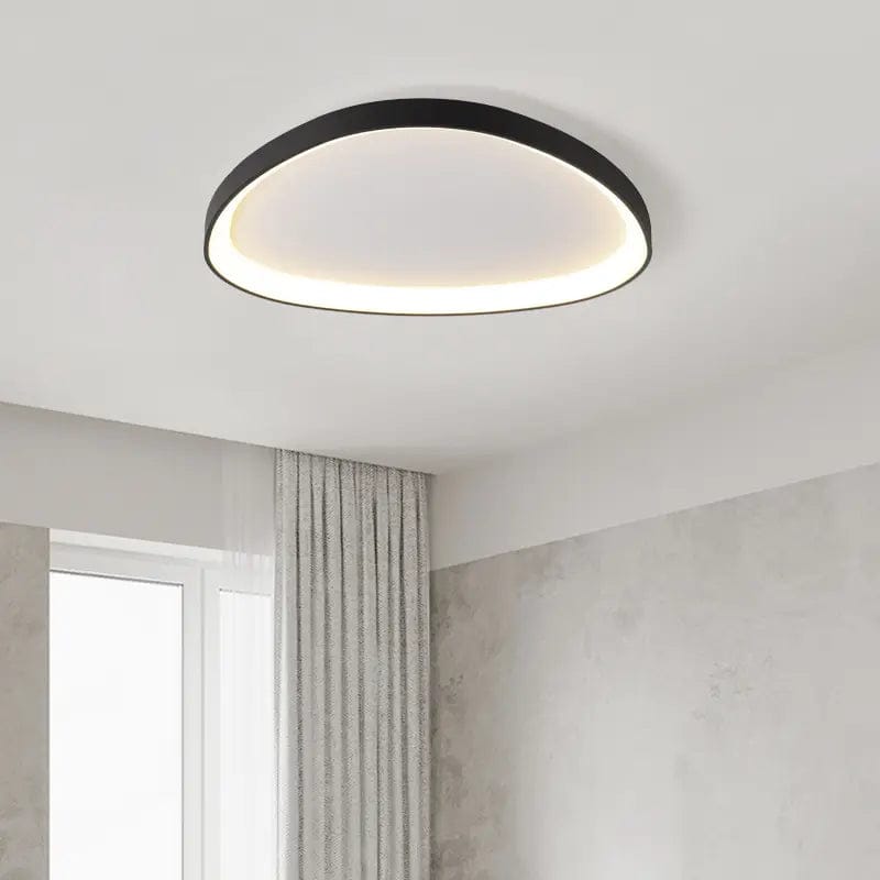 Luxeraum.de Ceiling Light Fixtures Schwarz / 42 Cm / Dimmbar mit Fernbedienung (2200K bis 6500K) LED Deckenleuchte – Weiß/Schwarz – Fernbedienung – Skandinavisch