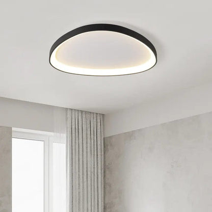 Luxeraum.de Ceiling Light Fixtures Schwarz / 42 Cm / Dimmbar mit Fernbedienung (2200K bis 6500K) LED Deckenleuchte – Weiß/Schwarz – Fernbedienung – Skandinavisch