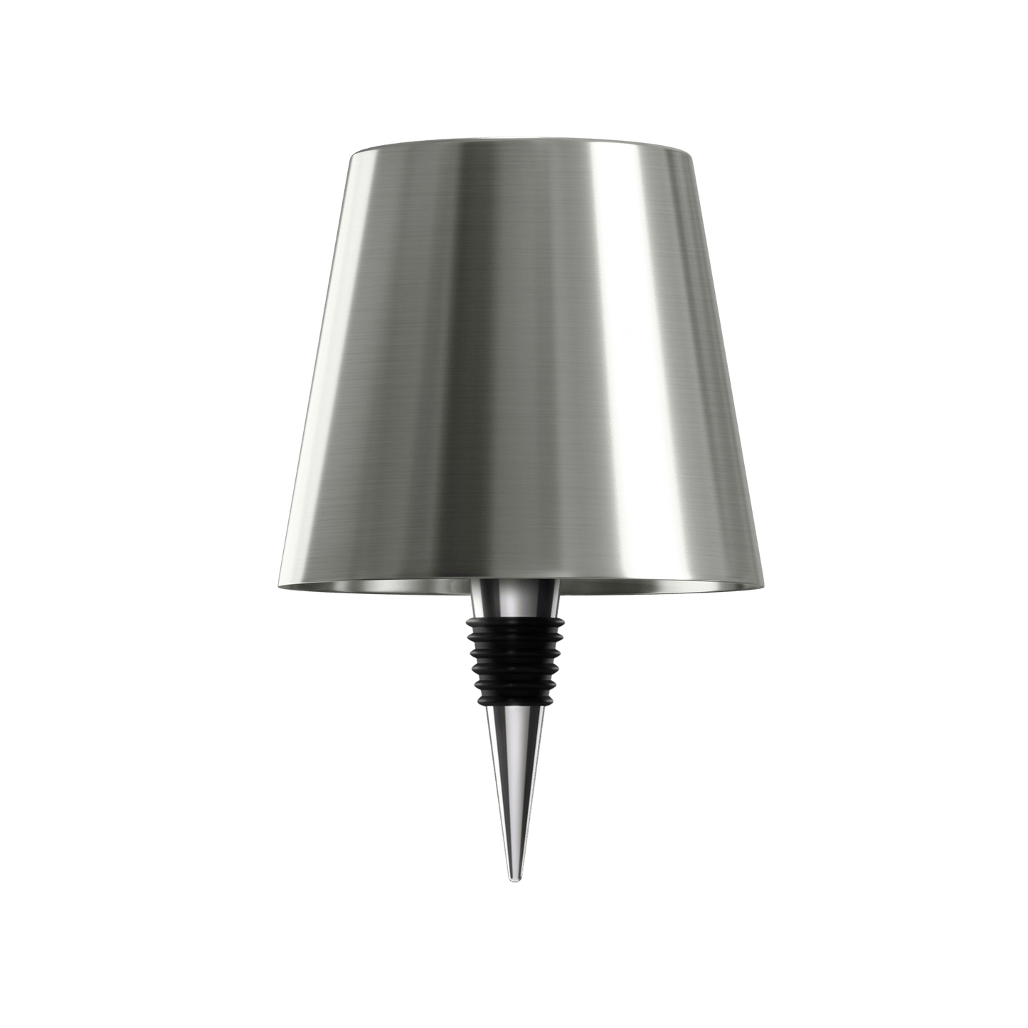 Luxeraum.de Table Lamps Silber LED Flaschenlampe - Wiederaufladbar - Nachhaltige Tischlampe - 3 Lichtmodi