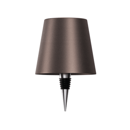 Luxeraum.de Table Lamps Dunkelbraun LED Flaschenlampe - Wiederaufladbar - Nachhaltige Tischlampe - 3 Lichtmodi