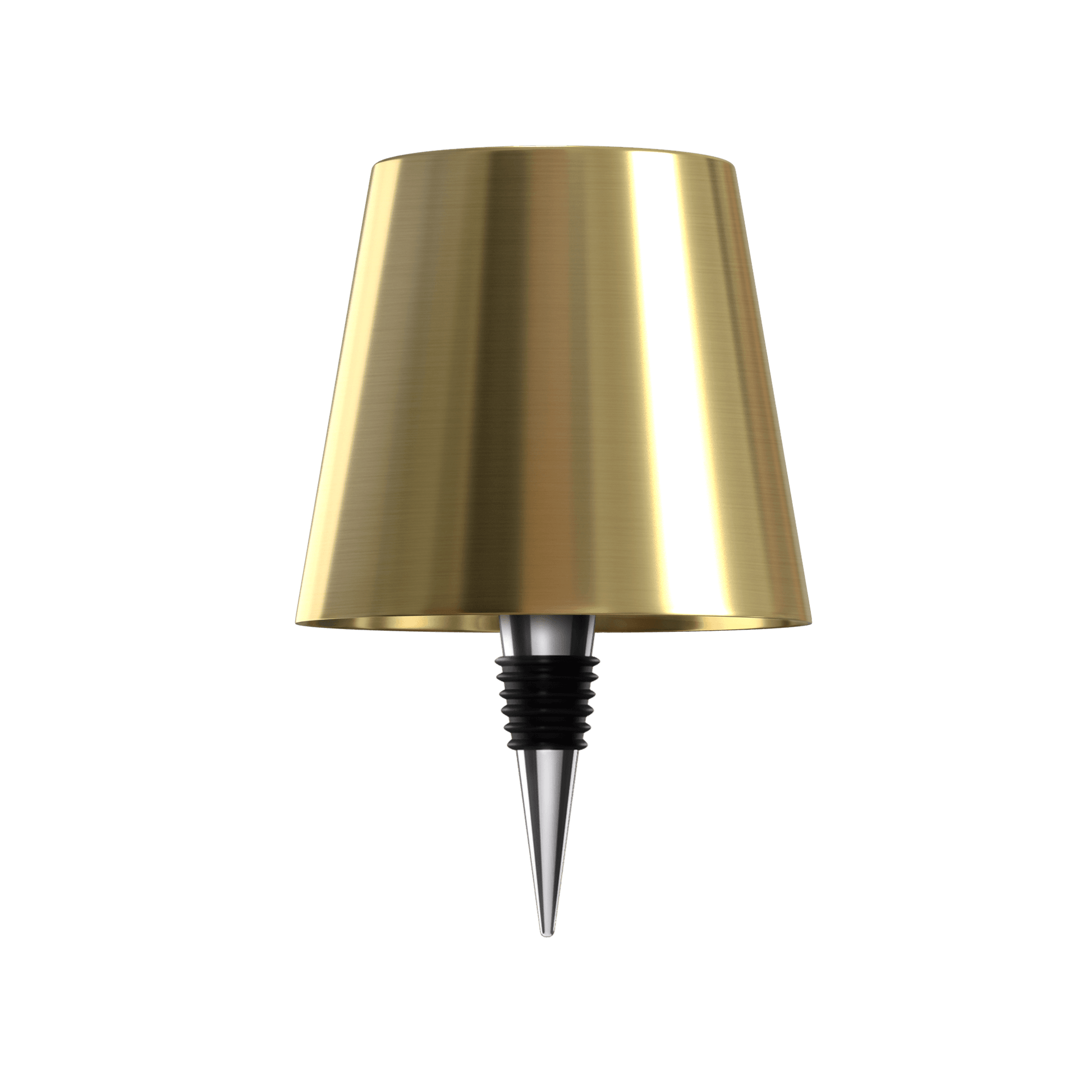 Luxeraum.de Table Lamps Gold LED Flaschenlampe - Wiederaufladbar - Nachhaltige Tischlampe - 3 Lichtmodi