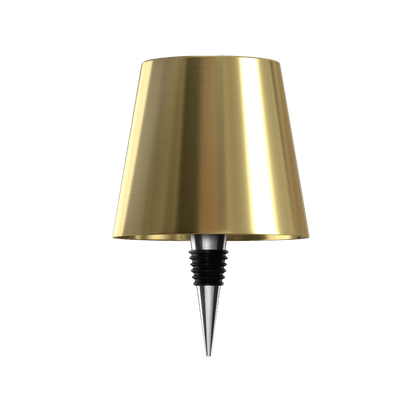 Luxeraum.de Table Lamps Gold LED Flaschenlampe - Wiederaufladbar - Nachhaltige Tischlampe - 3 Lichtmodi