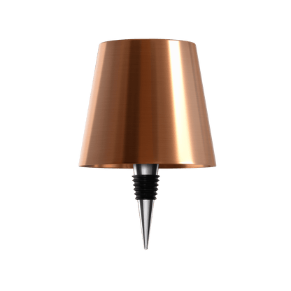 Luxeraum.de Table Lamps Bronze LED Flaschenlampe - Wiederaufladbar - Nachhaltige Tischlampe - 3 Lichtmodi