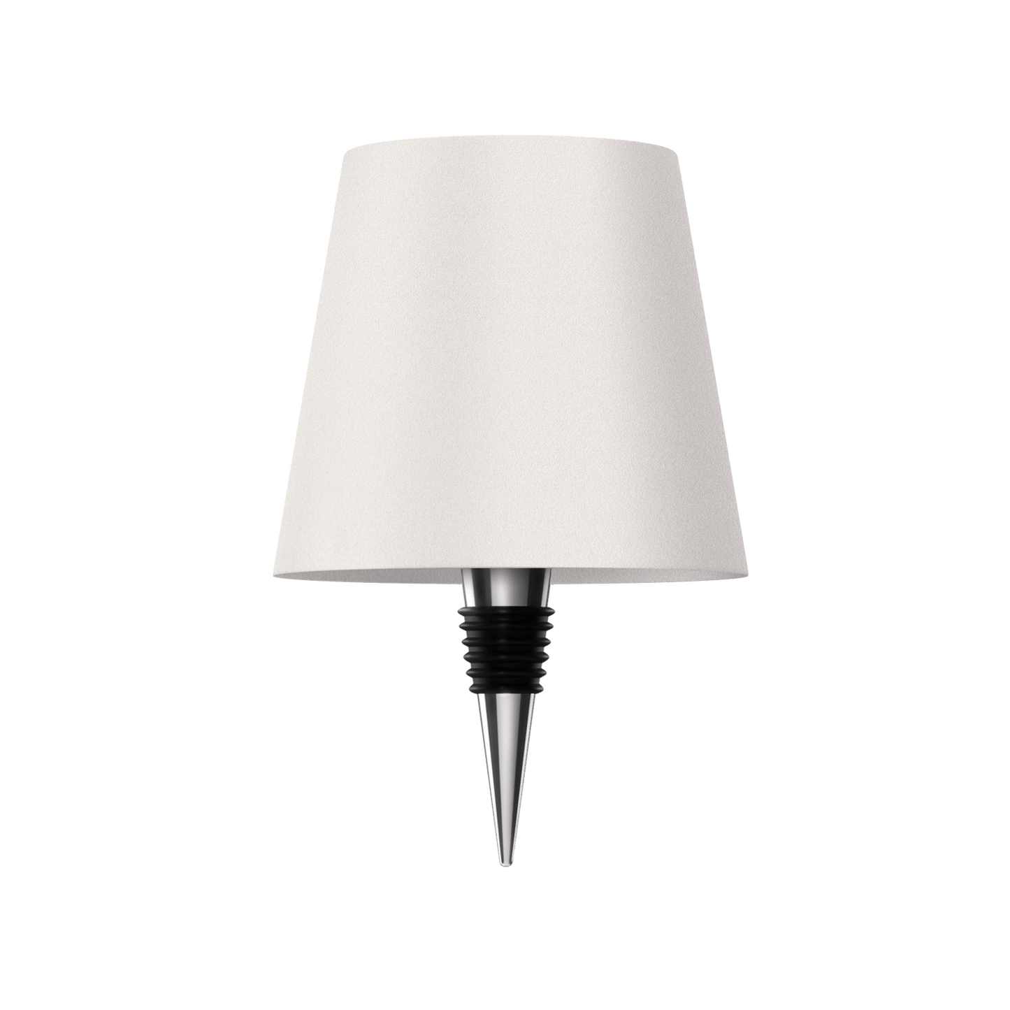 Luxeraum.de Table Lamps Weiß LED Flaschenlampe - Wiederaufladbar - Nachhaltige Tischlampe - 3 Lichtmodi