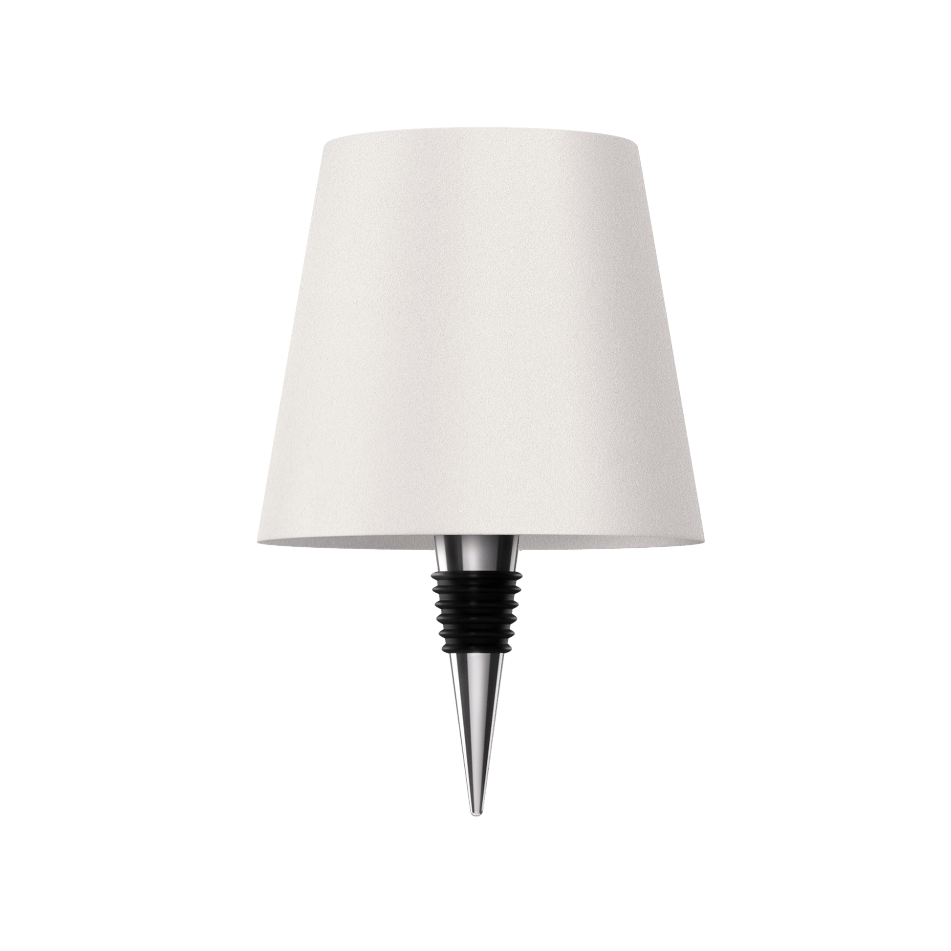 Luxeraum.de Table Lamps Weiß LED Flaschenlampe - Wiederaufladbar - Nachhaltige Tischlampe - 3 Lichtmodi