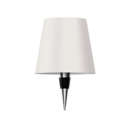 Luxeraum.de Table Lamps Weiß LED Flaschenlampe - Wiederaufladbar - Nachhaltige Tischlampe - 3 Lichtmodi