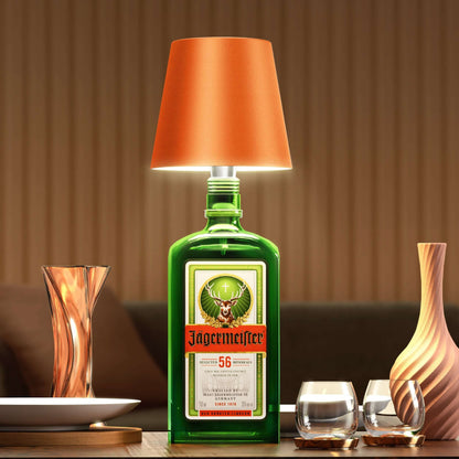 Luxeraum.de Table Lamps LED Flaschenlampe - Wiederaufladbar - Nachhaltige Tischlampe - 3 Lichtmodi