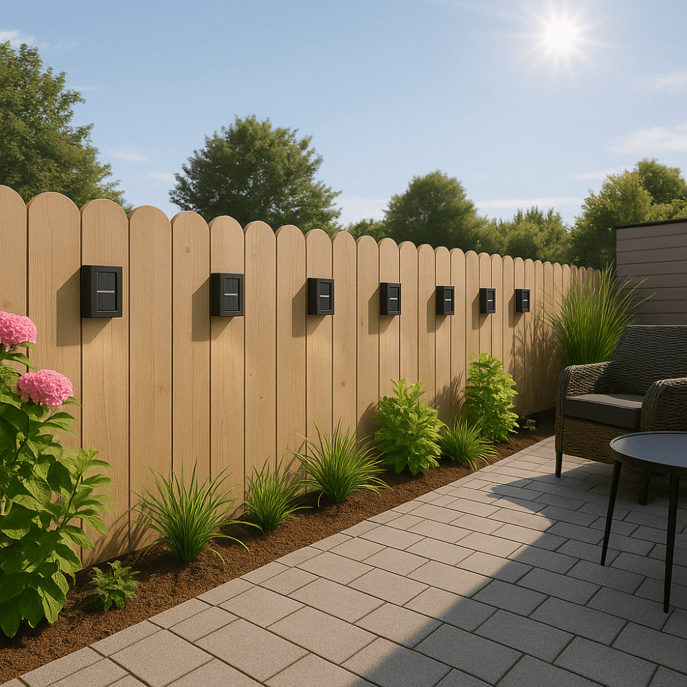 Luxeraum.de Landscape Pathway Lighting LED Solar-Wandleuchte – 3000K - IP65 - Kabellos & Energiesparend - Garten, Terrasse & Balkon