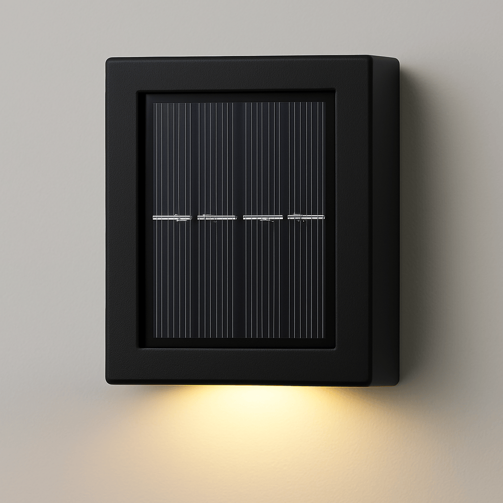 Luxeraum.de Landscape Pathway Lighting LED Solar-Wandleuchte – 3000K - IP65 - Kabellos & Energiesparend - Garten, Terrasse & Balkon