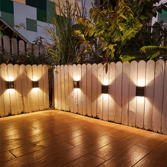 Luxeraum.de Landscape Pathway Lighting 1 Lampe LED Solar-Wandleuchte – 3000K - IP65 - Kabellos & Energiesparend - Garten, Terrasse & Balkon