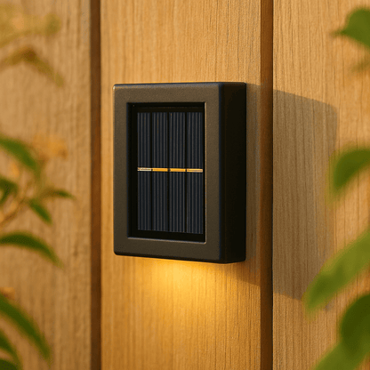 Luxeraum.de Landscape Pathway Lighting LED Solar-Wandleuchte – 3000K - IP65 - Kabellos & Energiesparend - Garten, Terrasse & Balkon