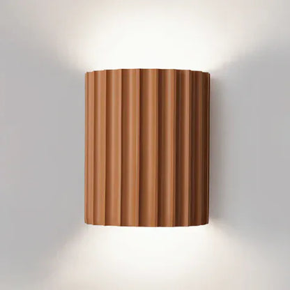 Luxeraum.de Wandleuchten Orange LED Wandleuchte – Geripptes Design – Matt – Minimalistisch