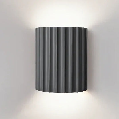 Luxeraum.de Wandleuchten Grau LED Wandleuchte – Geripptes Design – Matt – Minimalistisch