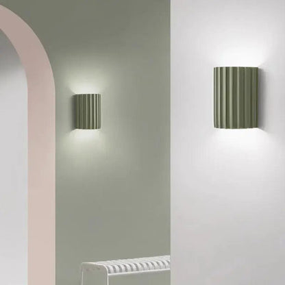 Luxeraum.de Wandleuchten LED Wandleuchte – Geripptes Design – Matt – Minimalistisch