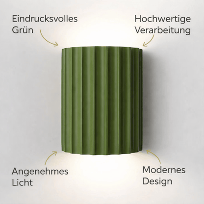 Luxeraum.de Wandleuchten LED Wandleuchte – Geripptes Design – Matt – Minimalistisch