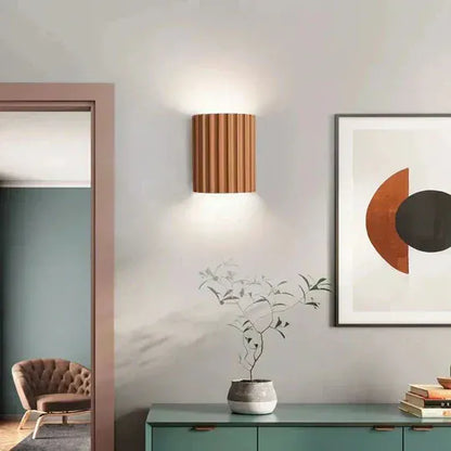 Luxeraum.de Wall Light Fixtures Braun Moderne Harz-Wandlampe - LED Beleuchtung - Wohnzimmer, Schlafzimmer & Flur