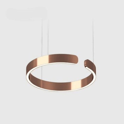 Luxeraum.de Ceiling Light Fixtures Moderne LED Hängeleuchte  – Dimmbar & Höhenverstellbar – Kreis-Design – Ø 40/60/80