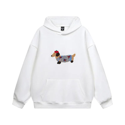 Luxeraum.de Pet Hoodies Weiß / S Oversize-Hoodie – Weiches Material – Stickerei & Kängurutasche – Unisex