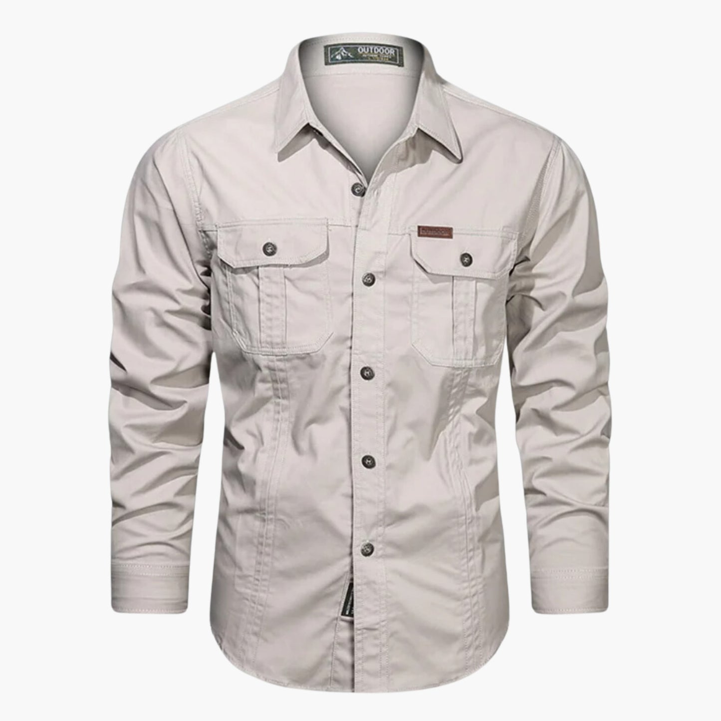 Luxeraum.de Shirts Beige / M Outdoor Hemd – Robuste Verarbeitung – Brusttaschen & Knopfleiste – Herren
